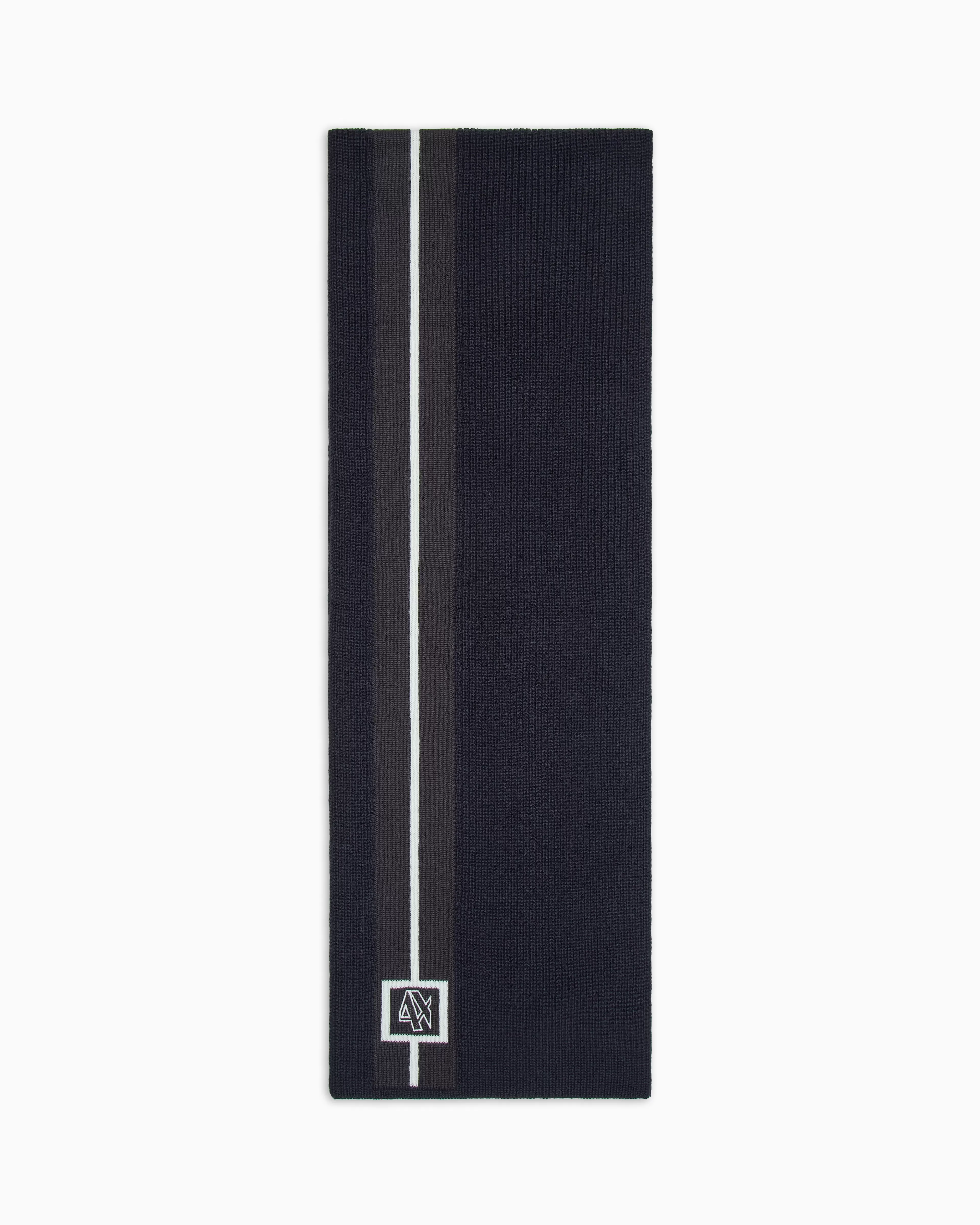 Armani Exchange Scarf with contrasting stripe and logo* Scarves