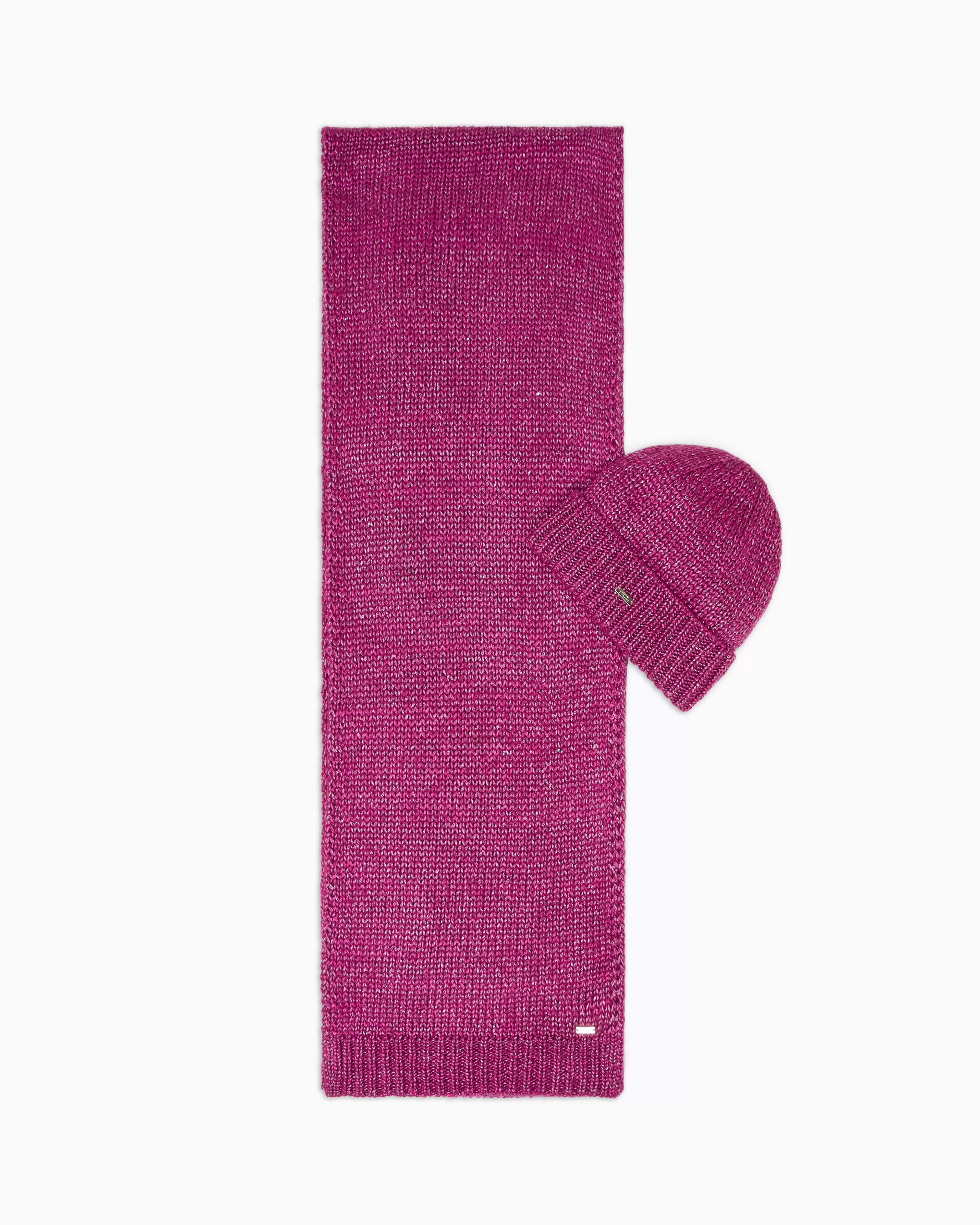 Armani Exchange Set with melange scarf and hat* Scarves