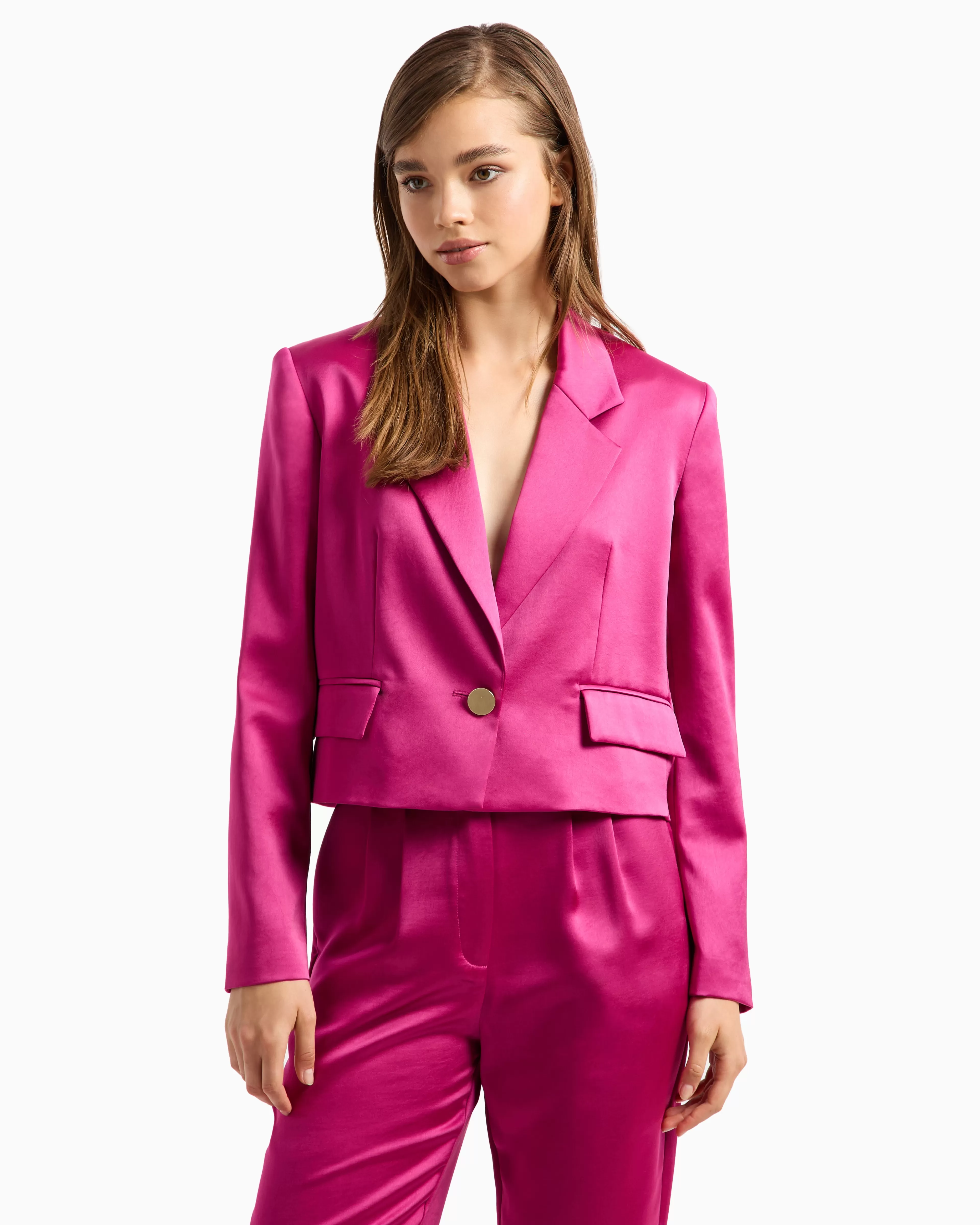 Armani Exchange Short satin jacket* Matching Sets | Jackets