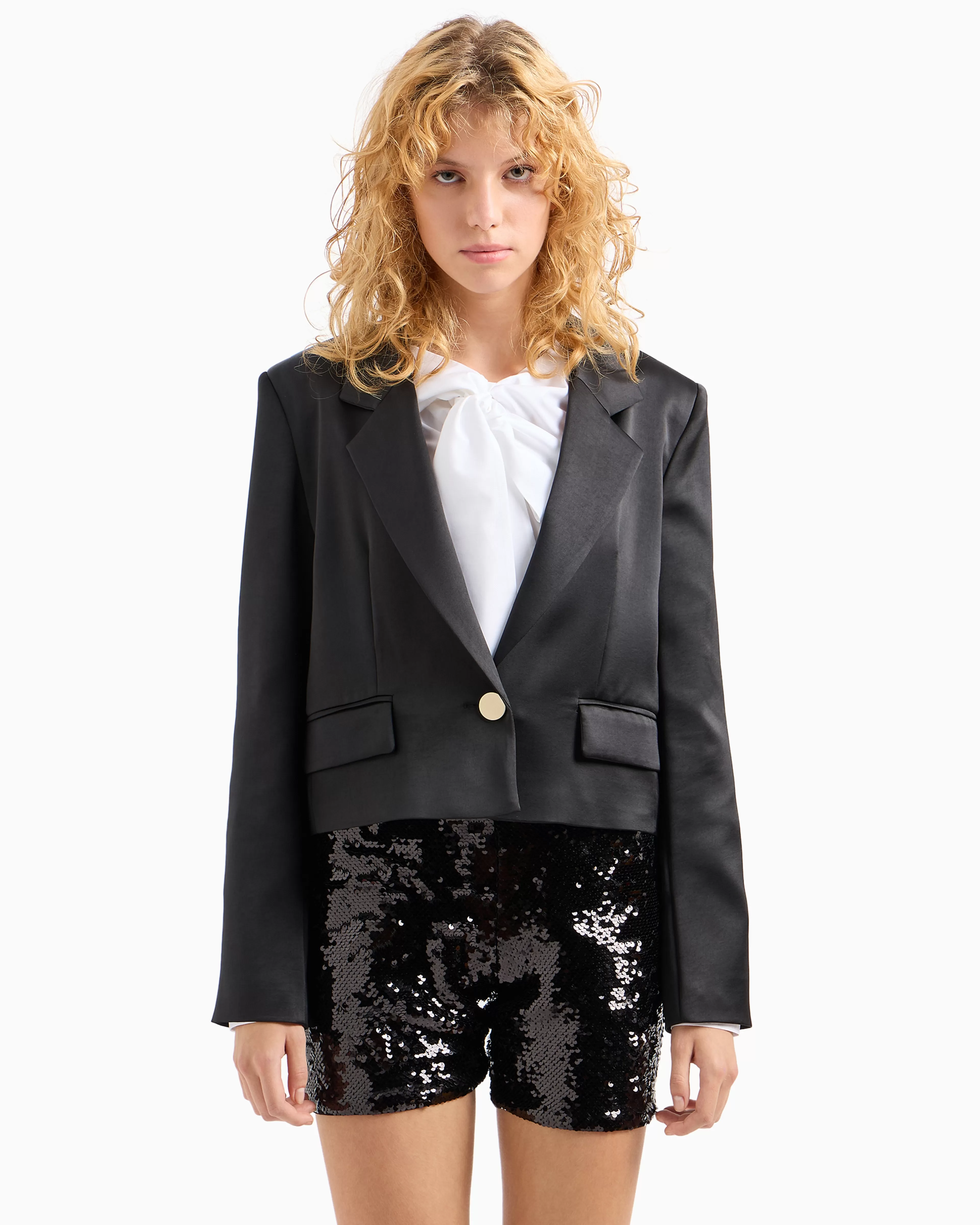 Armani Exchange Short satin jacket* Matching Sets | Jackets