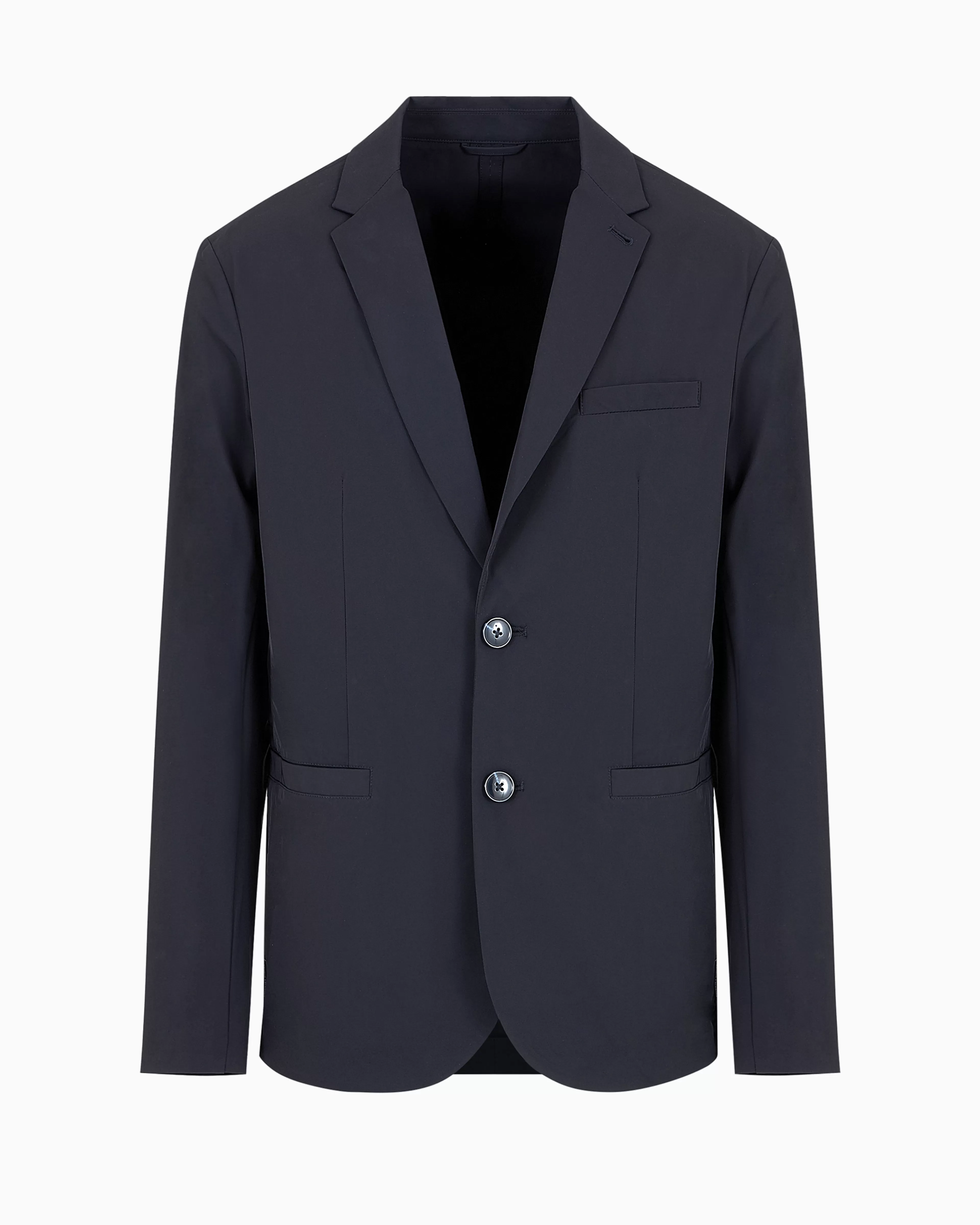 Armani Exchange Single-breasted jacket in ultra-stretch twill* Essentials | Matching Sets