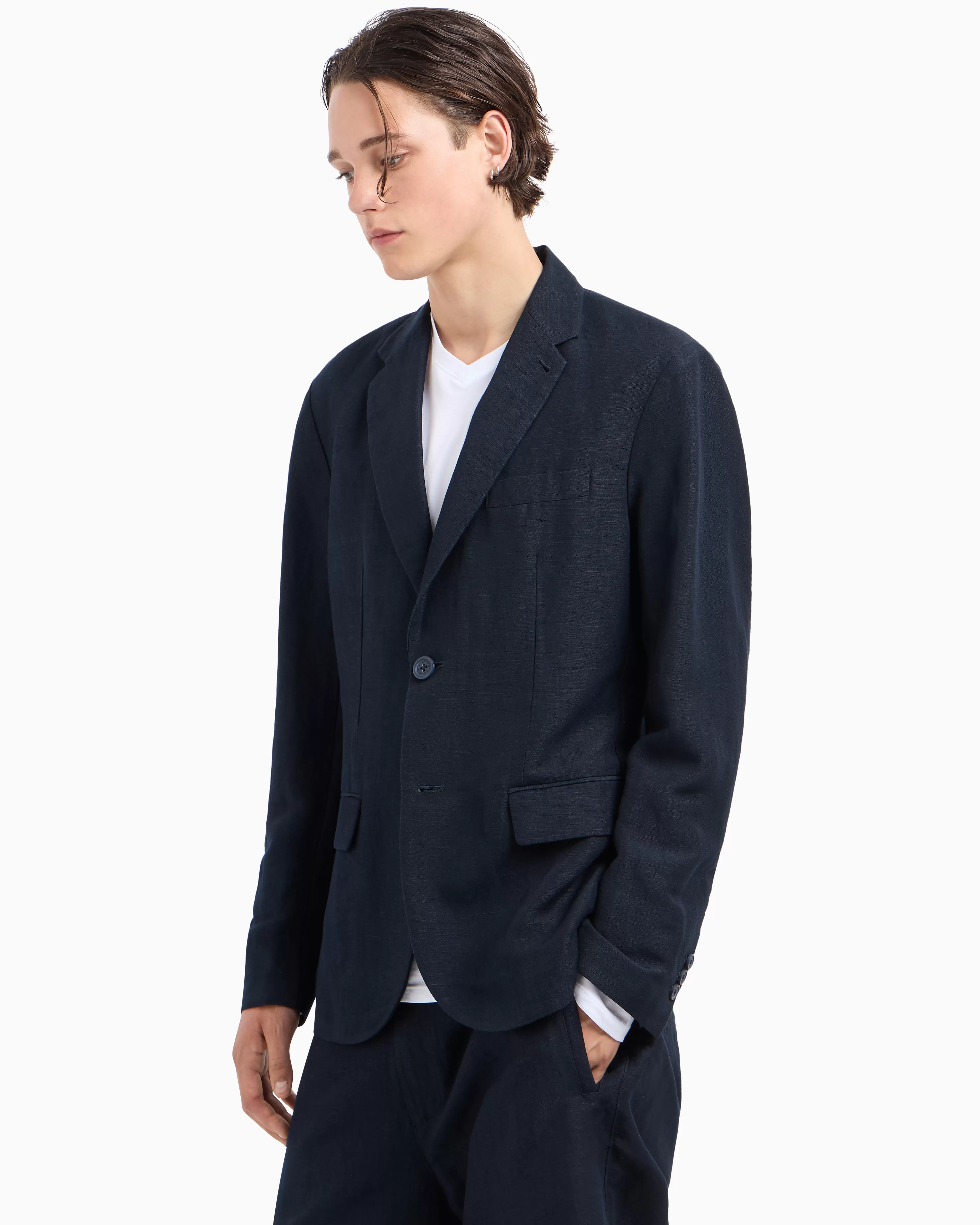 Armani Exchange Single-breasted two-button jacket* Essentials | Jackets