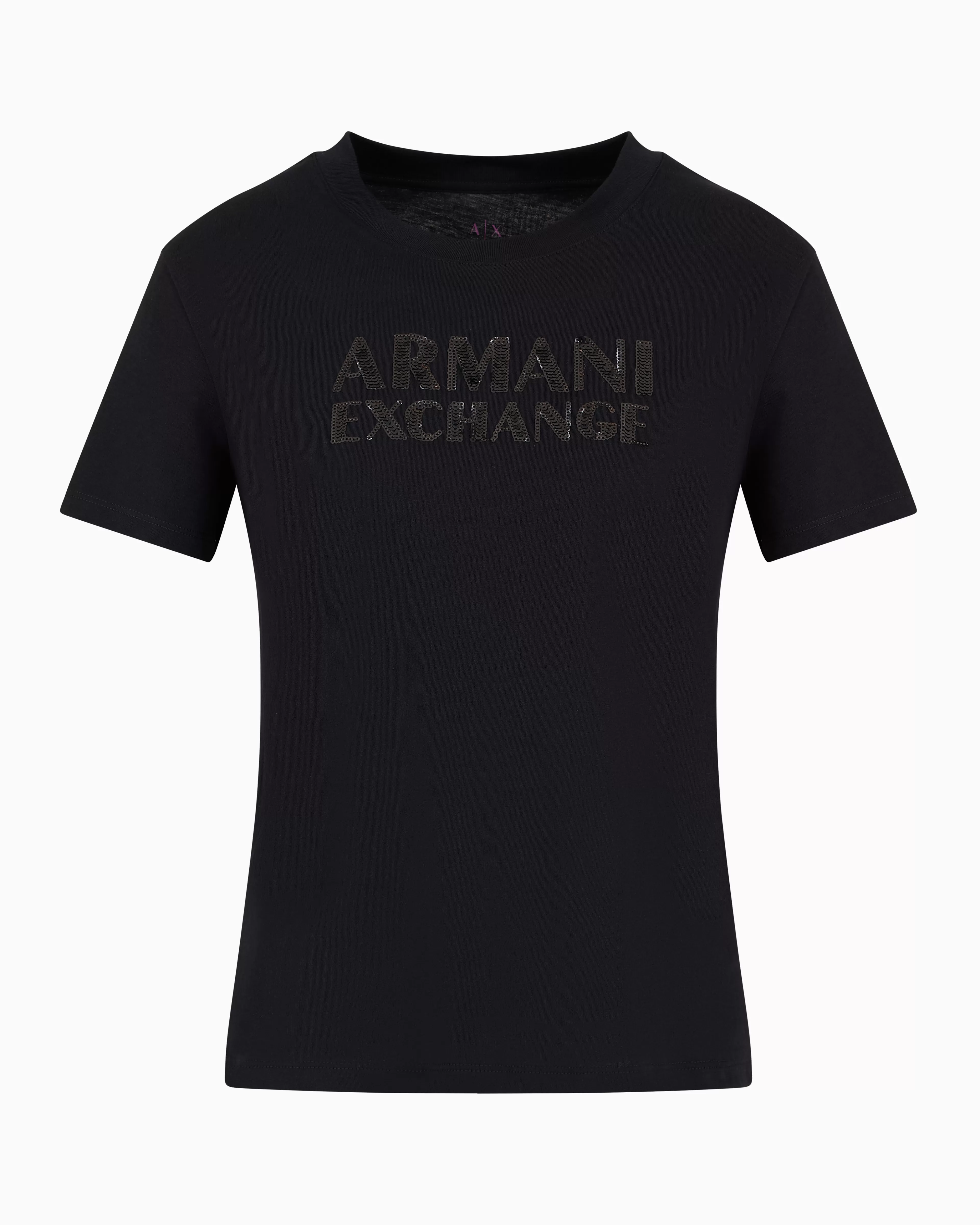 Armani Exchange Slim fit jersey T-shirt with contrasting plate* T-Shirts