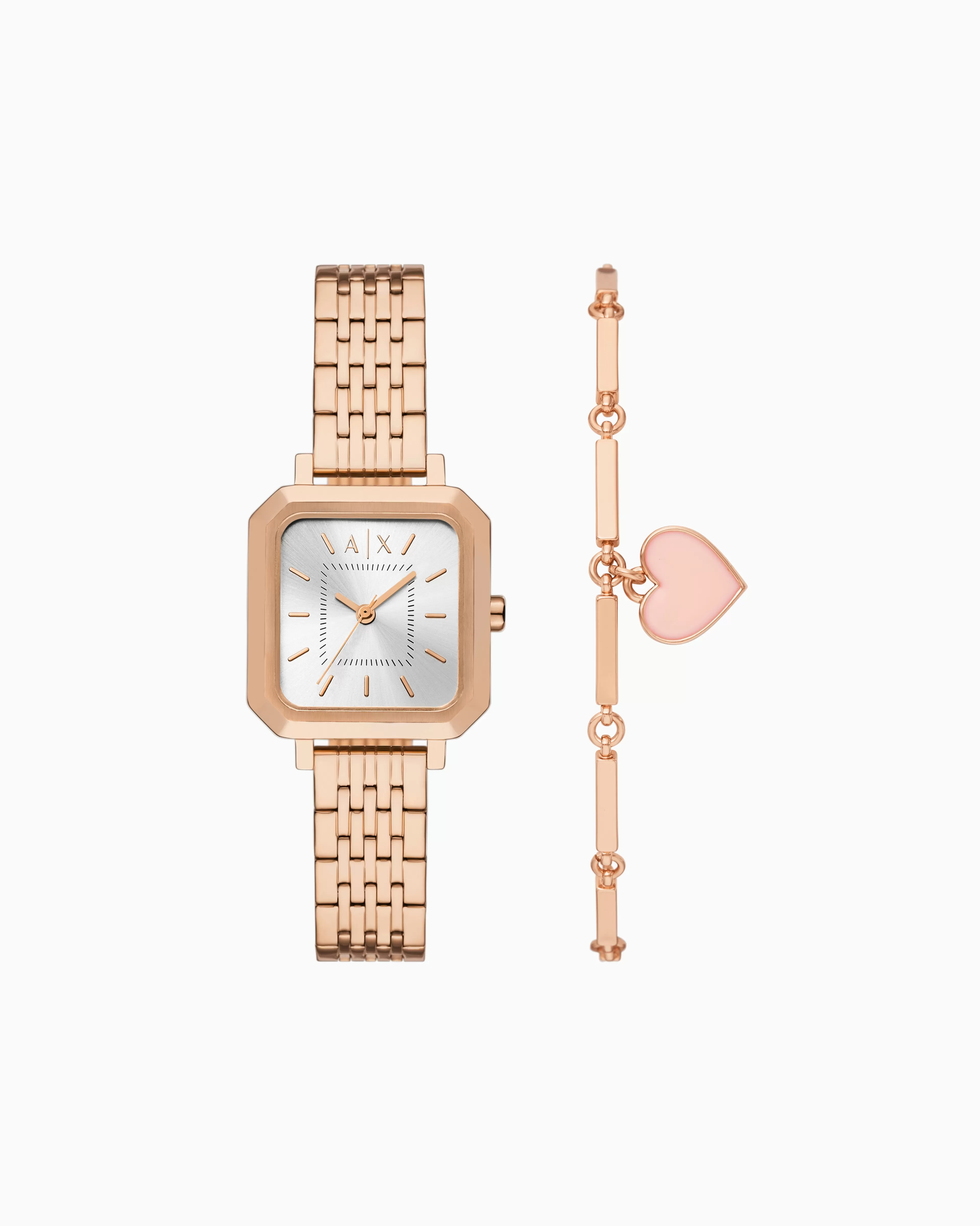 Armani Exchange Three-Hand Gold-Tone Stainless Steel Watch* Woman