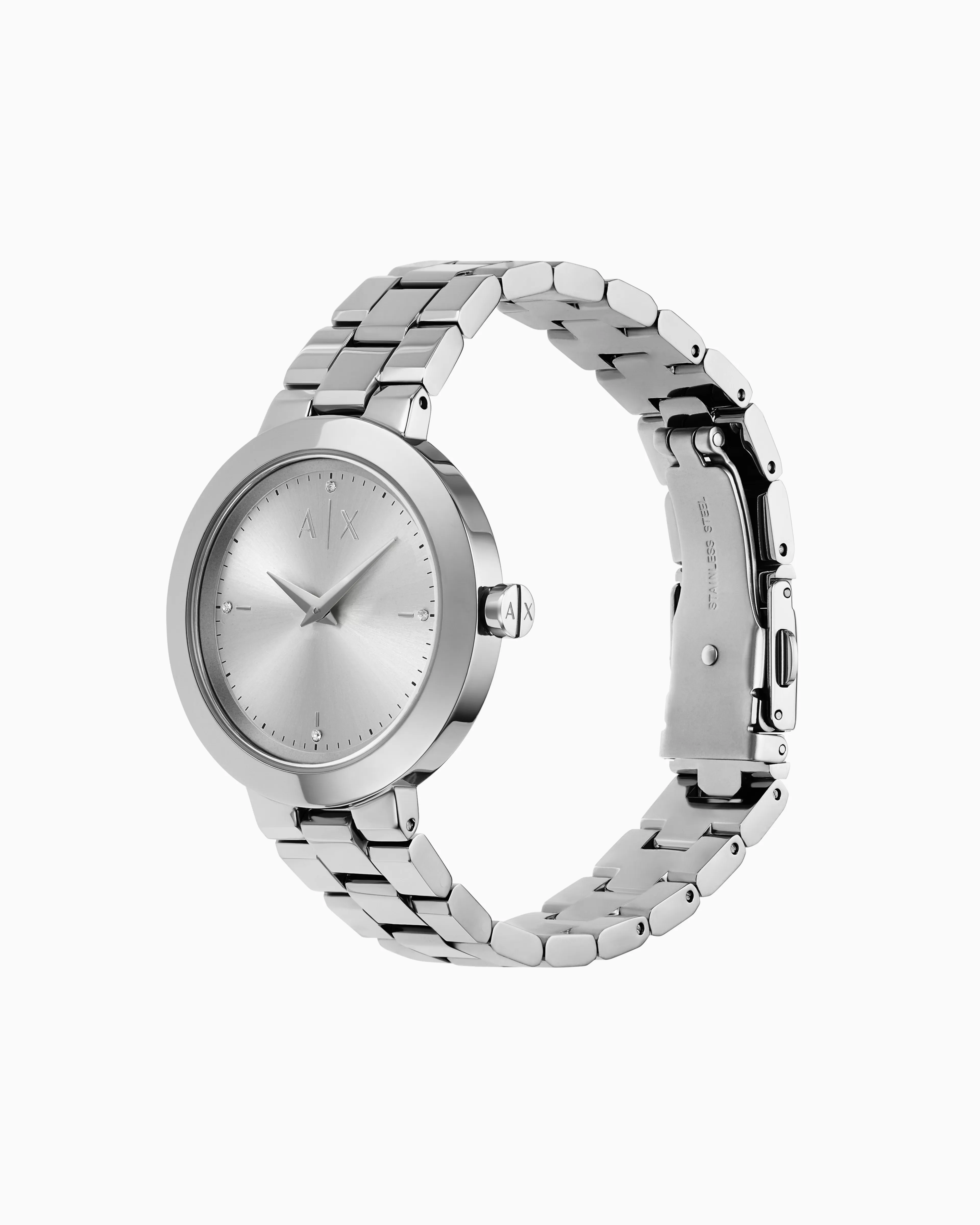 Armani Exchange Three-Hand Stainless Steel Watch* Woman