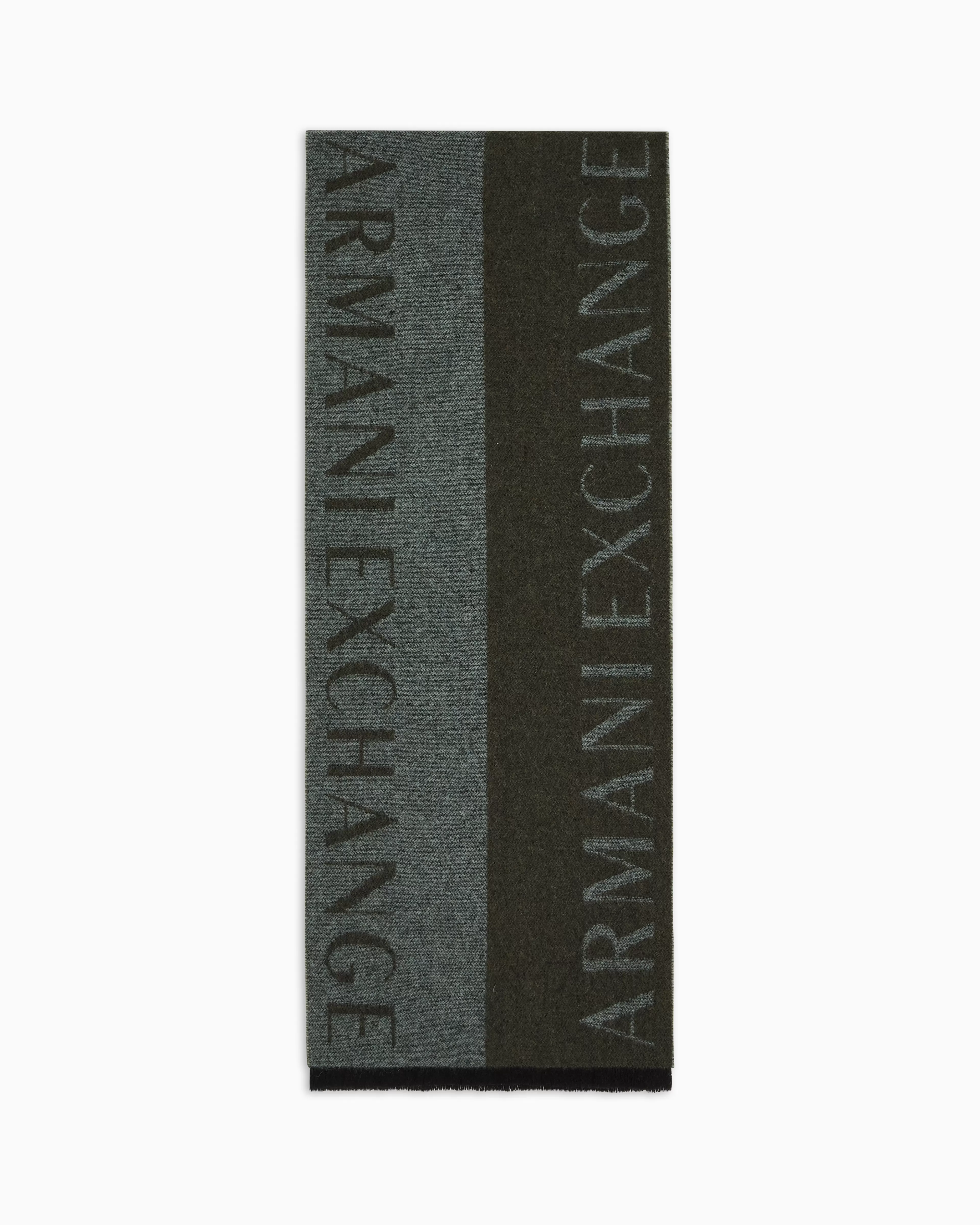 Armani Exchange Two-tone scarf with contrasting logo* Scarves